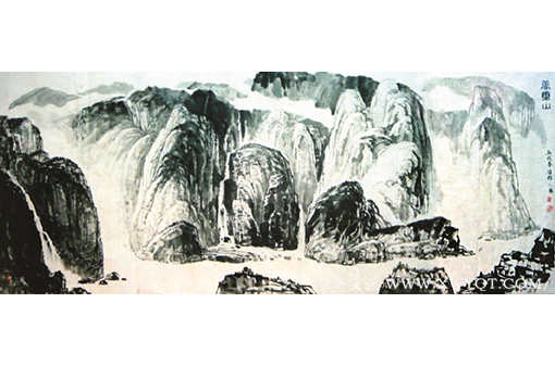 梁镇雄作品 《万重山》